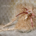 Baby photo vintage prop hat - Johanna  pihe-puha meleg kötött sapi újszülött kislánynak akár fotózáshoz, Baba-mama-gyerek, Dekoráció, Baba-mama kellék, Kötés, Varrás, Ez most a vintage jegyében készült, kimondottan baba fotózáshoz, édes kislány sapi, de minden igényt..., Meska