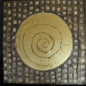 Energia (60X60cm) akril festmény, Képzőművészet , Festmény, Festmény vegyes technika, Festészet, Festett tárgyak, Barna,arany és bézs színeket használtam ennek a festménynek a megalkotásához.
A kép melegséget,és ny..., Meska
