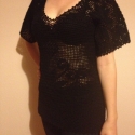 Horgolt női felső (fekete), Ruha, divat, cipő, Női ruha, Felsőrész, póló, , Meska