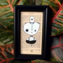 Illusztráció, keretezett kis kép ajándékozáshoz, profi print saját grafikámról, KörOrvos, Képzőművészet , Illusztráció, Grafika, Kép, Fotó, grafika, rajz, illusztráció, Mindenmás, Keretezett, szignóval ellátott nyomat, saját grafikámról, egyedileg rendelt, dekoratív, fekete keret..., Meska