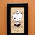 Illusztráció, keretezett kis kép ajándékozáshoz, profi print saját grafikámról, KörOrvos, Képzőművészet , Illusztráció, Grafika, Kép, Fotó, grafika, rajz, illusztráció, Mindenmás, Keretezett, szignóval ellátott nyomat, saját grafikámról, egyedileg rendelt, dekoratív, fekete keret..., Meska