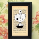 Illusztráció, keretezett kis kép ajándékozáshoz, profi print saját grafikámról, KörOrvos, Képzőművészet , Illusztráció, Grafika, Kép, Fotó, grafika, rajz, illusztráció, Mindenmás, Keretezett, szignóval ellátott nyomat, saját grafikámról, egyedileg rendelt, dekoratív, fekete keret..., Meska