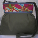 ÚJ KOLLEKCIÓ: City bag : Tulipánok zölddel, Mindenmás, Ruha, divat, cipő, Táska, Esküvő, Varrás, Kedvenc városba járós,rohangálós táskáim többsége ilyen, ők adták az ihletet: pont elég nagy,és prak..., Meska