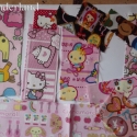 Hello Kitty bross, Ékszer, óra, Dekoráció, Bross, kitűző, Varrás, Ez az édes kis brosst Hello Kittys anyagból és fehér filcből készítettem. Szatén masnival díszítette..., Meska