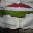 Gyönggyel hímzett nagy Magyaroroszág, Dekoráció, Magyar motívumokkal, Otthon, lakberendezés, Kép, Hímzés, Gyöngyfűzés, Beszegett szélű vászon anyagra a saját kezűleg megrajzolt mintát, jelen esetben a nagy Magyarország ..., Meska