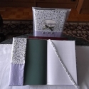  Recepteskönyv, Képeslap, album, füzet, Varrás, Hímzés, 2012. Karácsonyán unokámtól kaptam ajándékba egy receptkönyvet. Kigondoltam, hogy készítek rá egy te..., Meska