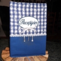  Recepteskönyv, Képeslap, album, füzet, Varrás, Hímzés, 2012. Karácsonyán unokámtól kaptam ajándékba egy receptkönyvet. Kigondoltam, hogy készítek rá egy te..., Meska