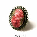 Rózsás romantikus - vintage rózsás gyűrű, Ékszer, óra, Gyűrű, Bájos, romantikus, rózsás textillel tettem különlegessé ezt a gyűrűt.


A fej 35x28 mm-es. A mérete ..., Meska