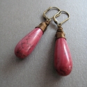 Pink - Réz Fülbevaló Türkizzel , Könnyű  réz fülbevaló ritka pink türkizzel.
...