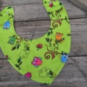 Zöld bagoly nyálkendő, Baba-mama-gyerek, Ruha, divat, cipő, Kendő, sál, sapka, kesztyű, Kendő, Varrás, Vidám mintás nyálkendő jó szolgálatot tehet akár szopizáskor, akár a fogzás időszakban...

A nyálken..., Meska