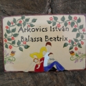 Egyedi tűzzománc névtábla nászajándékba, Otthon, lakberendezés, Baba-mama-gyerek, Utcatábla, névtábla, Tűzzománc, Egyedi,tűzzománc névtábla, megrendelésre készül.
Mérete: 16x21 cm
A képek már korábbi, elkészült dar..., Meska