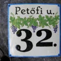 Házszám, utcatábla tűzzománcból, Otthon, lakberendezés, Utcatábla, névtábla, Tűzzománc, Egyedi,tűzzománc házszám, utcatábla, megrendelésre készül.
Mérete: 15x15 cm
A képek már korábbi, elk..., Meska