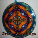  Pénzhozó  mandala-1., Dekoráció, Képzőművészet , Festmény, Pénz vonzó hatása van ennek a mandalának!
A mandalát 13 swarovski kristály díszíti, ezzel segítve a ..., Meska