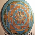 7. Türkiz-Barna mandala -  A Kiegyensúlyozottság mandalája -selyem mandala, Képzőművészet , Festmény, Ez a mandala megszabadít a lelki terhektől, az anyagi kiegyen súlyozottság állapotát segíti elő.

A ..., Meska