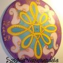 8. A végtelen szeretet mandalája  -selyem mandala, Képzőművészet , Festmény, Ez a mandala segít a végtelen,és feltétel nélküli szeretet eléréséhez. Színbóluma bevonzza az életed..., Meska