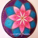 19. Az alkotó erő  mandalája - selyem mandala, Képzőművészet , Festmény, Festészet, Selyemfestés, A spiritualitás színeit hordozza.
Erősíti a megérzéseket,a valódi intuíciót. Ihletet, alkotó kedvet ..., Meska