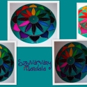 Szivárvány mandala, Dekoráció, Képzőművészet , Festmény, Minden életterületre hat ez a mandala,hiszen minden szín más-más energiát hordoz. Javítja a közérzet..., Meska