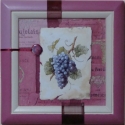 Dekupázs falikép - Must-ra, Otthon, lakberendezés, Férfiaknak, Falikép, Decoupage, szalvétatechnika, 23,5 x 23,5 cm falikép. Keretét magam öntöm gipszből, akrilfestékkel kezelt. A kép szalvétatechnikáv..., Meska