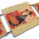 Cickafark, Dekoráció, Otthon, lakberendezés, Kép, Falikép, Decoupage, szalvétatechnika, Előszobában vagy nappaliban, de akár hálószobában is kiválóan mutat fehér vagy esetleg piros falon.
..., Meska