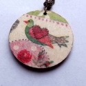 \"Repülj, madár, repülj...\", Ékszer, óra, Fülbevaló, Decoupage, szalvétatechnika, Ékszerkészítés, Két kedves kismadár várja, hogy egymásra találjanak és együtt szállhassanak a szikrázó napsütésben!
..., Meska