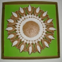 Mandala-Tulipántos, Dekoráció, Esküvő, Ünnepi dekoráció, Mézeskalácssütés, Mézeskalácsból készült mandala, tulipánokkal körülrakva. Különleges ajándék névnapra, születés napra..., Meska