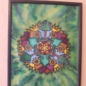 \"Föld mandala\" selyemkép , Otthon, lakberendezés, Képzőművészet , Falikép, Textil, Selyemfestés, A nyáron megrendezett \"Elemek\" c. kiállításra készült ez a kép.
Anyaga: pongé 8-as selyem, fa kere..., Meska