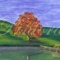 Festmény - Tópart, Meska