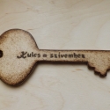 Kulcs a szívemhez - hagyományos, szíves, villás :), Mindenmás, Férfiaknak, Otthon, lakberendezés, Famegmunkálás, Mindenmás, Azok számára készítem ezeket a kulcsokat, akik valami szokatlannal szeretnének kedveskedni a párjukn..., Meska