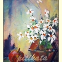 Csendélet II, Otthon, lakberendezés, Képzőművészet , Esküvő, Falikép, Festészet, Olaj akril festmény,farost lemezre.
mérete: 50 x 30cm
A festmény 40 mm széles natúr faszínű-bársonyf..., Meska