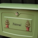 Egyedi, kézzel festett zöld postaláda, Otthon, lakberendezés, , Meska