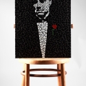 REKREDENC - Godfather mozaik falikép, Dekoráció, Otthon, lakberendezés, Kép, Falikép, Mozaik technikával készült falikép, mely Marlon Brando-t ábrázolja, a kultikus Keresztapa c. filmből..., Meska