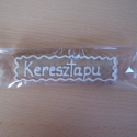 Mézeskalács ültetőkártya - téglalap, Esküvő, Ünnepi dekoráció, Mézeskalácssütés, A lakodalmi vendég helyének megjelölésére kínálom ezt az ültetőkártyát.

A téglalap méretét a legh..., Meska
