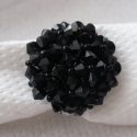 Dupont - swarovski gyűrű anyáknapjára, Ékszer, óra, Gyűrű, Swarovski kristály gyöngyökből fűzött gyűrű. Egyedi formája, és a kristályok csillogása nagyon külön..., Meska