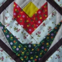 Tulipános  patchwork terítő 30x30cm, Otthon, lakberendezés, Lakástextil, , Meska