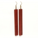 Padauk hosszú fülbevaló, Ékszer, óra, Fülbevaló, , Meska