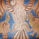 Turulmadár (selyem mandala), Magyar motívumokkal, Képzőművészet , Férfiaknak, Dekoráció, Selyemfestés, Festészet, A képet feszített körselyemre festettem, melynek mérete: 25cm.

Drót pereménél fogva lehet egy kis s..., Meska