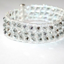 Silver Rose Swarovski karkötő, Meska