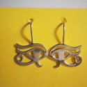 Hórusz szem füli ezüstből , Ékszer, óra, Fülbevaló, Az akasztós, Hórusz szem fülbevalót ezüstből készítettem.15x11 mm-es a nagysága a szemnek.Szett is r..., Meska