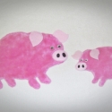 Két kis malac röff, röff, röff...... plüss és filc falmatrica, Baba-mama-gyerek, Játék, Baba falikép, Gyerekszoba, Mindenmás, Ilyet még biztosan nem láttál!
Csak le kell húzni a matrica hátuljáról a papírt és már tehető is a f..., Meska