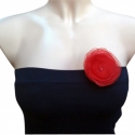 2 in 1 Pánt nélküli fekete top és organza bross szett , Ruha, divat, cipő, Női ruha, Felsőrész, póló, Varrás, IDEÁLIS SZETT FORRÓ NYÁRI NAPOKRA

Pamut sztreccs pánt nélküli fekete top és organza bross egyben. 
..., Meska