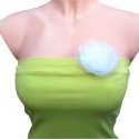 2 in 1 Pánt nélküli almazöld top és organza bross szett , Ruha, divat, cipő, Női ruha, Felsőrész, póló, Varrás, IDEÁLIS SZETT FORRÓ NYÁRI NAPOKRA

Pamut sztreccs pánt nélküli almazöld top és organza bross egyben...., Meska