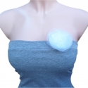 2 in 1 Pánt nélküli melírozott szürke  top és organza bross szett , Ruha, divat, cipő, Női ruha, Felsőrész, póló, Varrás, IDEÁLIS SZETT FORRÓ NYÁRI NAPOKRA

Pamut sztreccs pánt nélküli melírozott szürke top és organza bros..., Meska