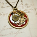 Hester Parson-Rushdale - Steampunk nyaklánc, Ékszer, óra, Nyaklánc, A Parson-Rushdale kollekció a fogaskerekek szerelmeseinek készült, egyedi és különleges viselet.

A ..., Meska