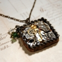 Miss Jennie Oddlin Beehan - Steampunk nyaklánc, Ékszer, óra, Nyaklánc, Tekintetet vonzó viselet, sok-sok fogaskerékkel és Swarovski kristályokkal díszítve.

A nyaklánc hos..., Meska