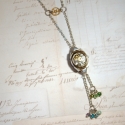 Lady Lilian A. Estfield - Steampunk nyaklánc, Ékszer, óra, Nyaklánc, Ez a különleges nyaklánc nagyon sok izgalmas részletet rejt magában: apró fogaskerekek, Swarovski kr..., Meska