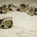 Miss Henriette H. LeBrock - Steampunk gyűrű, Ékszer, óra, Gyűrű, Elegáns és csinos viselet a H. LeBrock kollekció minden darabja. A bronz indás gyűrűalapokat antik ó..., Meska