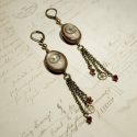 Countess Sarah Brown Boyd - Steampunk fülbevaló, Ékszer, óra, Fülbevaló, A fogaskerekekkel és Swarovski kristályokkal díszített fülbevaló egyedi és csinos viselet, bármilyen..., Meska