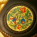 Festett tarsoly- Steixner-LeatherArt (TT72), Ékszer, óra, Férfiaknak, Táska, Bőrművesség, Ötvös, -Marhabőr alappal
-Egy rekeszes kialakítással 
-Övre rakható függesztéssel
-Bújtatós záródással
-Hon..., Meska
