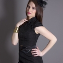 Kínai stílusú,elegáns ruha, Ruha, divat, cipő, Női ruha, Ruha, Varrás, Kínai stílusú elegáns ruha.
Szatén szalaggal eldolgozva.
Hátul cipzáros,elöl a gombok fekete és kék ..., Meska