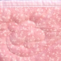 Rózsaszín indás takaró, Képzőművészet , Otthon, lakberendezés, Textil, Lakástextil, Patchwork, foltvarrás, Varrás, Kézzel és géppel varrt patchwork takaró. A négyzetek és az indák kézzel vannak hozzávarrva az alapho..., Meska